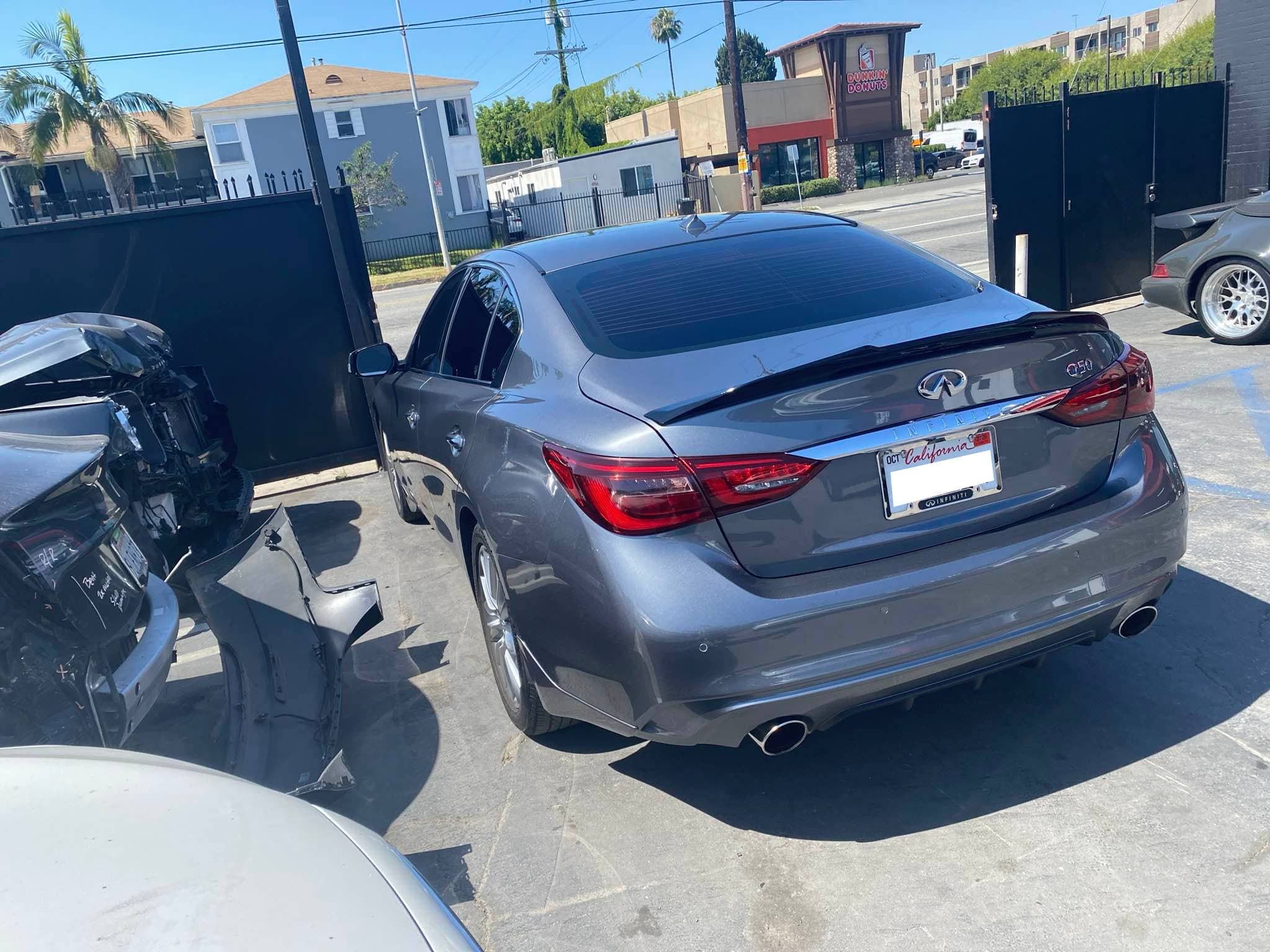 2023 Infiniti Q50 Rear Bumper Repair after repair